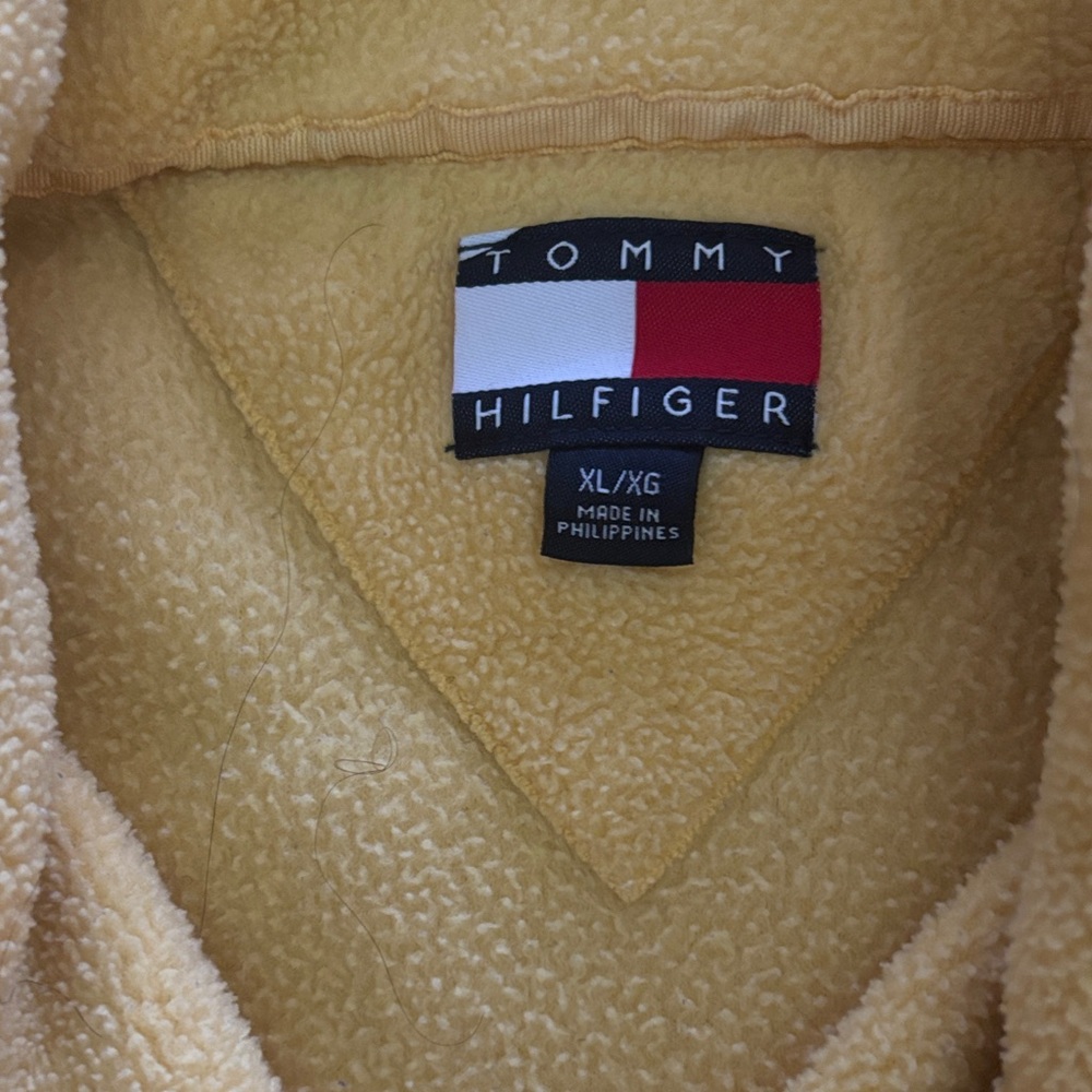 Tommy Hilfiger Men's Zip-Up Yellow Sweater - Picture 2 of 7
